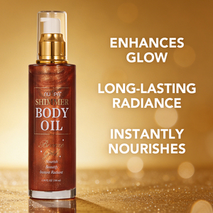 Productos de Belleza para Mujer al por Mayor, Muestra Gratuita, 4 Tonos Radiantes, Aceite Corporal Brillante de Lujo de Rápida Absorción para Piel Oscura - Product Image 2