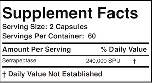 OEM/ODM Serrapeptase 240,000 SPU, Enzima Proteolítica de Alta Potencia, Apoyo para la Salud Respiratoria y Articular - Product Image 6
