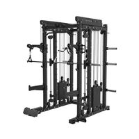 Rack d'entraînement multifonction Smith en gros, machine de crossover à câbles intégrée, équipement de fitness robuste pour salle de sport
