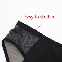 Culotte périodique en maille respirante en coton Bragas Menstruales Sous-vêtements pour incontinence Pantalon d'époque anti-fuite pour femmes