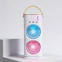 Nouveau ventilateur brumisateur multifonction électrique, rafraîchisseur d'air domestique, ventilateur de refroidissement par brumisation portable, climatiseur à pulvérisation