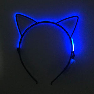 Serre-tête LED Oreilles de Chat Sept Couleurs pour Soirée, Concert, Masquerade, Cosplay, Accessoire Cheveux Demoiselle d'honneur, Accessoire de Fête - Product Image 2