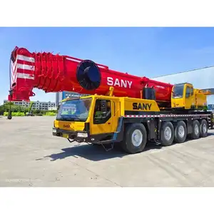 Sany 220T rough terrain used truck mounted mobile crane with spare parts for sale