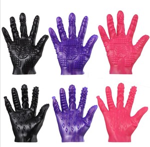 Morbido <span class=keywords><strong>Magic</strong></span> Finger Sleeve Vagina clitoride stimolatore flirtare Spike G-spot massaggio giocattoli del sesso per le donne masturbazione - Product Image 2
