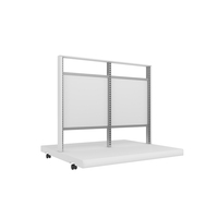 Fabricant d'étagères de présentation personnalisées, usage multi-usages, finition peinture poudrée, étagères en bois blanc pour magasins de vêtements