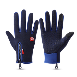 Moda Hombre Térmico <span class=keywords><strong>Biker</strong></span> Montar Deportes Impermeable Guantes Táctiles Invierno - Product Image 3