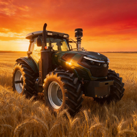 Tracteur agricole lourd 240 CV 4x4 avec moteur diesel et système hydraulique PTO pour travaux agricoles
