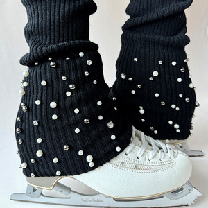 Quần tập luyện trượt băng nghệ thuật dành cho nữ thương hiệu L dành cho mọi mùa, tất giữ ấm ngọc trai, bảo vệ, trang phục biểu diễn có sẵn - Product Image 3