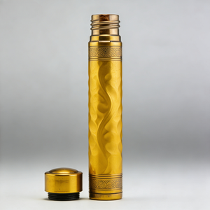 Humidor de Cigarros de Alta Gama con Tamaño Personalizado, Acabado en Aleación de Aluminio Dorado, Textura Antideslizante para Almacenamiento de Cigarros de Lujo - Product Image 1