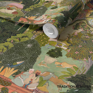 Jaipur Garden <strong>Wallpaper</strong> Mural Handmade Custom Indian Floral <strong>Peel</strong> <strong>and</strong> <strong>Stick</strong> <strong>Wallpaper</strong> - Product Image 6