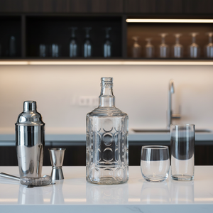 Bottiglia di Vetro di Lusso con Fondo Spesso per Liquori, Vino, Vodka, <span class=keywords><strong>Whisky</strong></span> e Gin - Product Image 3