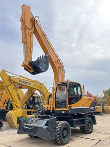 รถขุดล้อยางฮุนได 210W มือสองจากเกาหลี น้ำหนัก 21 ตัน รุ่น Robex 210 Excavadora 210w-9 210w-9T เครื่องจักรก่อสร้างหนัก มีสินค้าในสต็อก - Product Image 4