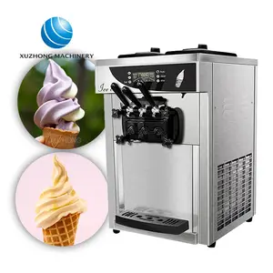 table top soft serve ice cream machine ice cream maker 3 flavors maker ice cream