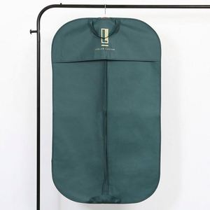 Housse de costume portable de luxe professionnelle personnalisée imprimée, élégante, de haute qualité, anti-poussière, avec poignée et fermeture éclair - Product Image 1