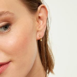 2025 nouveau Style de mode délicat de haute qualité nouveau arrivé paramètres de griffe strass arc-en-ciel diamant boucles d'oreilles clous d'oreille - Product Image 3
