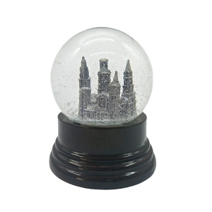 Grande boule à neige souvenir Paris France <span class=keywords><strong>Tour</strong></span> Eiffel 3d en résine vierge avec logo personnalisé - Product Image 6