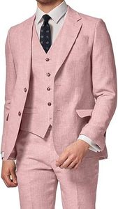 Trajes de <span class=keywords><strong>Hombre</strong></span>, Esmoquin Ajustado de 3 Piezas, Trajes de Novio <span class=keywords><strong>para</strong></span> Boda, Blazer, Trajes de 3 Piezas, Vestido de Poliéster, Traje de Novio - Product Image 2