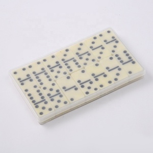 Juego de Dominó de Plástico Ecológico Clásico CZFIT de 28 Piezas, Color Blanco Marfil, con Caja de Color, Tamaño Personalizado Disponible, Venta al Por Mayor - Product Image 5