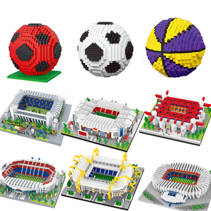 Modelo 3D de Estadio Mundial de Fútbol en Plástico para Ensamblar, Barcelona San Siro, Mini Bloques de Construcción de Campo de Fútbol, Juguete para Regalo, Venta al Por Mayor - Product Image 1