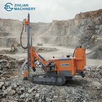 Foreuse de roche diesel Zhilian, machine de forage minière haute efficacité ZGYX 420B-1, pompe de surface 90 mm, moteur de forage carottier