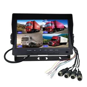 1080P 4ch Mobile Dvr System Mini Channels Kit Playback HD Lcd For Trucks Monitor