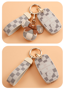 Funda de Cuero de Lujo para Llaves de Coche <span class=keywords><strong>KIA</strong></span> K3 K2 Sportage K5 Cross <span class=keywords><strong>Stonic</strong></span> K4 KX5 KX3 KX7, Protector de Llaves, Accesorios Interiores - Product Image 6