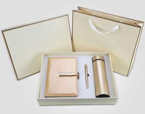 Regalos Empresariales de Alta Gama, Juego de Regalo Tres en Uno con Taza Térmica, Bolígrafo y Cuaderno para Eventos Empresariales - Product Image 2