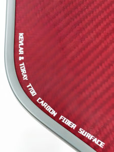 Pala de Pickleball de Kevlar Termoformada Doble Black Diamond de 16 mm Aprobada por la USAPA, Pala de Kevlar Negra y Roja para Equipos de Pickleball - Product Image 5