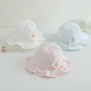 Printemps Automne Bébé Mignon Pur Coton Parasol Chapeau Offre Spéciale Infant <span class=keywords><strong>Bonnet</strong></span> Chapeau de Soleil d'Été - Product Image 1