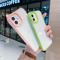Moskado-coque de téléphone 3 en 1 antichoc, étui Transparent en TPU pour iPhone 13 12 11 Pro Max Xs Xr Xs Max