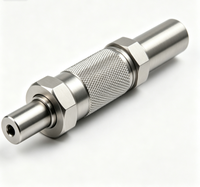 Tige de connexion filetée moletée en acier inoxydable usinée sur mesure par CNC, tige de connexion usinée avec précision par électroérosion à fil, emballage certifié ISO