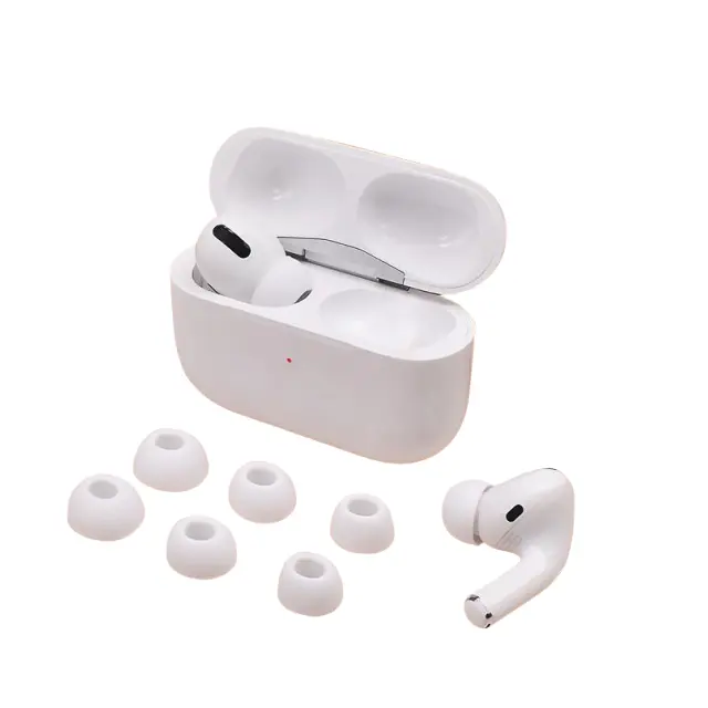 for Air pods Pro wireless TWS Bluetooth earphone protective case with silicone replacement earcaps suitable