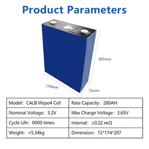 เซลล์แบตเตอรี่ลิเธียมแบบ primatic Li ion แบตเตอรี่ลิเธียม314Ah <span class=keywords><strong>3</strong></span>.2V LiFePo4 LF280K แบตเตอรี่<span class=keywords><strong>3</strong></span> 2V - Product Image 2