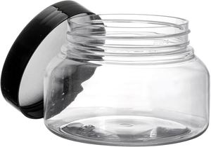 Tarros Cosméticos de Boca Ancha de Plástico PET Transparente de 8oz con Tapa de Rosca de Aluminio para Mantequilla Corporal, Loción, Crema, Gel y Exfoliante de Azúcar - Product Image 4