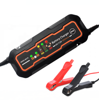 Chargeur de batterie de moto et de voiture 5A 220V AC vers 6V/12V DC avec charge en 3 étapes et prise en charge AGM