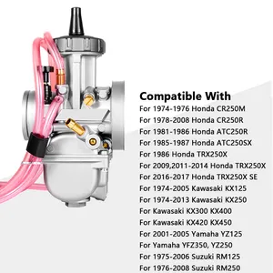 คาร์บูเรเตอร์ PWK36 PWK 36 36 มม.สําหรับรถจักรยานยนต์วิบาก ATV UTV Quad สกู๊ตเตอร์สกปรกหลุมจักรยาน Go Kart คาร์บูเรเตอร์