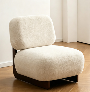Fauteuil d'appoint rembourré, fauteuil lounge à texture douce, chaise d'appoint pour salon - Product Image 4