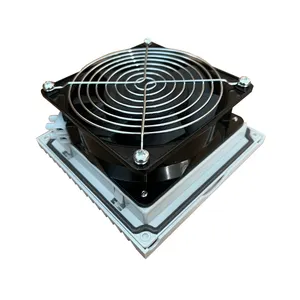 148.5x148.5x68.5mm 220VAC 92m3/h RAL7035 air filter fan for switch board and panel control