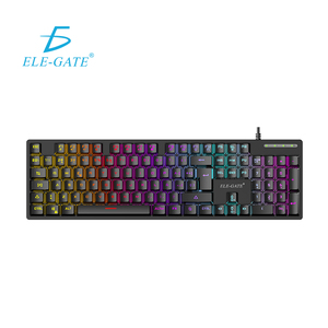 ELE-GATE Wired Mechanical <b>Keyboard</b> 105 Keys RGB Backlight <b>USB</b> Connection - Product Image 1