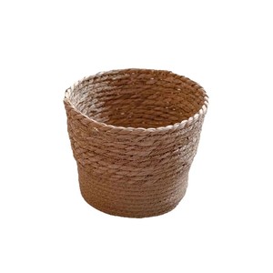 Cesto Portaoggetti <span class=keywords><strong>in</strong></span> <span class=keywords><strong>Vimini</strong></span> a Cono Invertito con Manico, Decorazione per la Casa, Vendita Calda di Fabbrica - Product Image 5