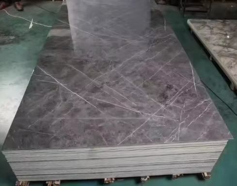 Hot Selling High Gloss Marble Patterned PVC Decorative Wall Panel with Graphic Design Waterproof Modern Design 5-Year Warranty