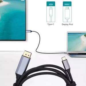 Câble USB-C vers DisplayPort de haute qualité 8K 60Hz, tressé en nylon, pour ordinateur portable, PC, <span class=keywords><strong>TV</strong></span> - Product Image 2