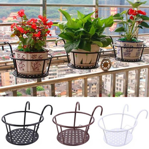 Étagère murale européenne en fer forgé pour balcon, support suspendu pour orchidées, pothos et plantes succulentes - Product Image 4