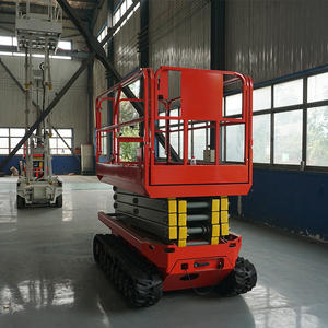 Plataforma de Trabajo Aérea Eléctrica sobre Orugas en Oferta, 10m 12m 14m, Autopropulsada, Plataforma Elevadora Hidráulica de Tijera sobre Orugas, Precio - Product Image 3