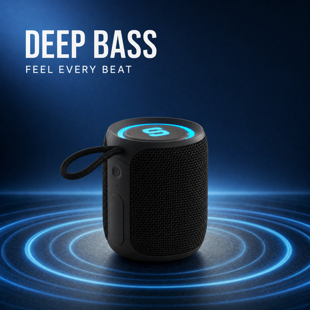 Q08 Compact Party Speaker with 32W Stereo Pairing, USB Music Play and S Series Surround Expansion