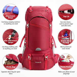 <span class=keywords><strong>Sac</strong></span> <span class=keywords><strong>à</strong></span> <span class=keywords><strong>dos</strong></span> de randonnée étanche <span class=keywords><strong>50l</strong></span>, pour le voyage, le sport en plein air, le Camping, l'alpinisme, avec housse de pluie, pour hommes et femmes - Product Image 2