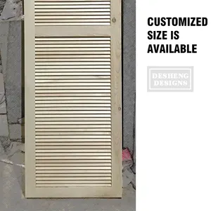 Persiana de madera de caoba resistente al agua para Interior, precio principal, color blanco