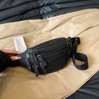 Sac banane en cuir véritable tendance, petit sac de hanche décontracté, sacoche multifonctionnelle pour téléphone portable, sacoche de ceinture pour activités de plein air