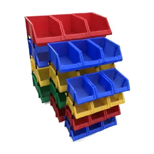 Industrial Warehouse Stack Stackable Plastic Parts Picking Storage Boxes Bins