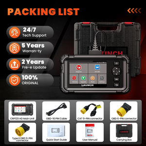 Lanzamiento CRP129 HD Profesional 24V Camión escáner automotriz Heavy Duty OBD2 Escáner Diesel Comercial Lector de Código - Product Image 6